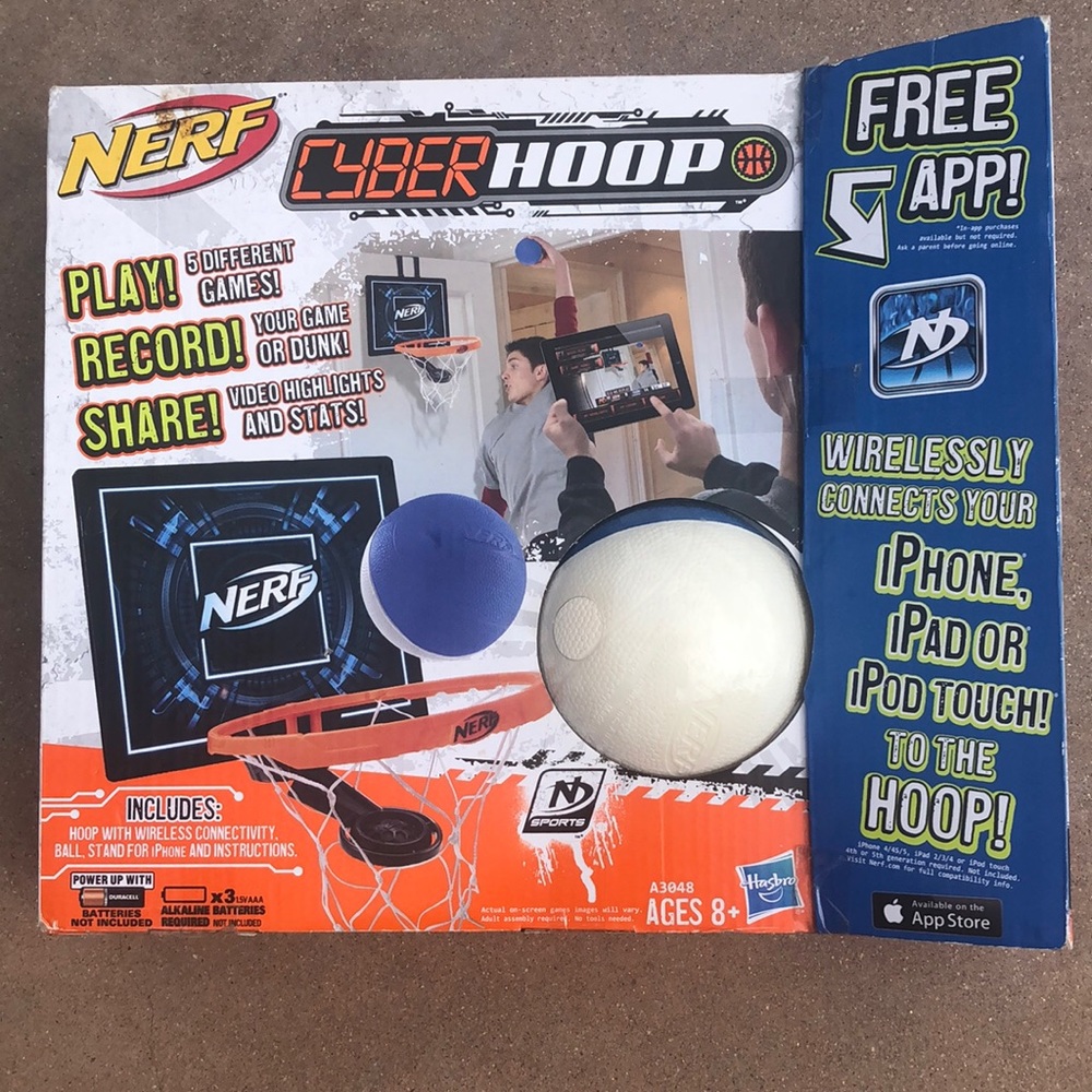 NERF NWOT INDOOR BASKETBALL HOOP